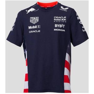 Castore Red Bull Racing replica T-shirt donkerblauw