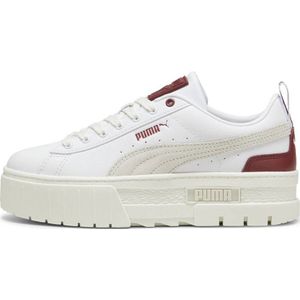 Puma Mayze Lth Wn's sneakers wit/rood/ecru