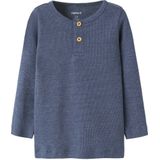 NAME IT MINI longsleeve staalblauw