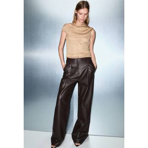 Mango top goud met pailletten