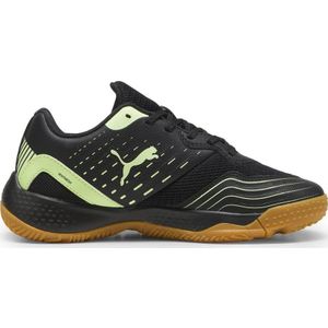 Puma Solarflash III junior zaalvoetbalshcoenen zwart/felgroen