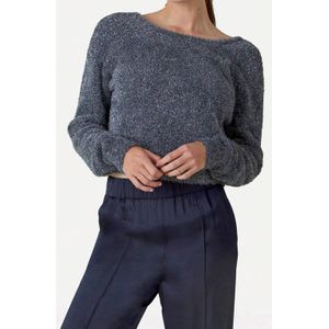 Another-Label gebreide trui zilver met lurex