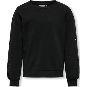KIDS ONLY GIRL sweater KOGWINNIE met open detail zwart