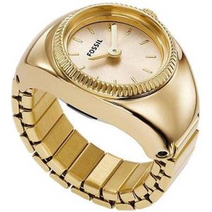 Fossil horloge ES5246 Watch Ring goudkleurig