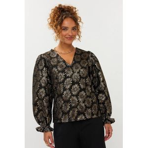Ydence - Blouse - Goud - Sterre Ws2545 - Dames