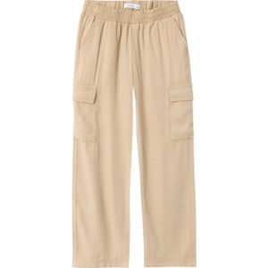 NAME IT KIDS loose fit cargobroek NKFBELLA beige