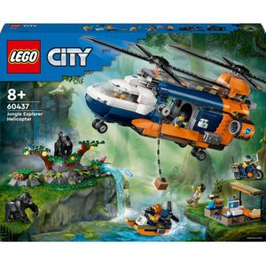 LEGO City Jungleonderzoekers: helikopter bij de basis 60437