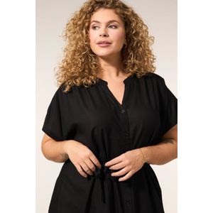 Miss Etam Plus - Jurk - Zwart - Korte Lengte - Korte Mouwen