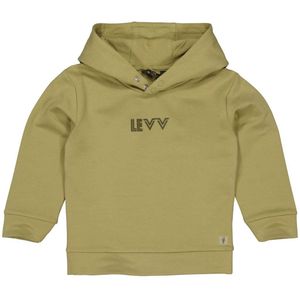 LEVV Little hoodie met logo olijfgroen