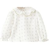 Mango Kids gebloemde blouse wit