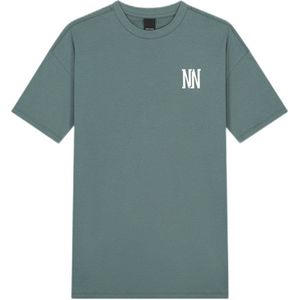 NIK&NIK T-shirt High End met backprint grijsgroen