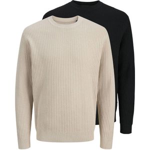 JACK & JONES PREMIUM pullover met ingebreid patroon multi - (set van 2)