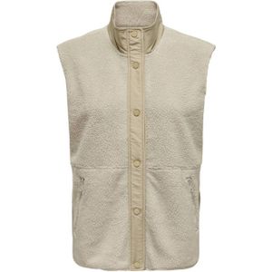 ONLY PLAY teddy sportvest ONPFLY beige