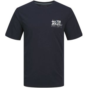 JACK & JONES T-shirt met printopdruk navy blazer