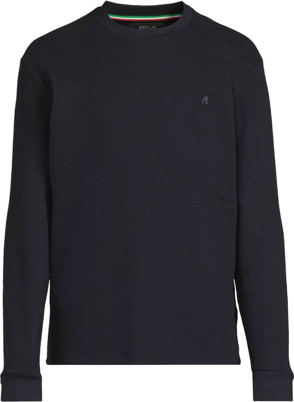 Replay - M3101 - T-shirt - Nachtblauw - Lange Mouwen