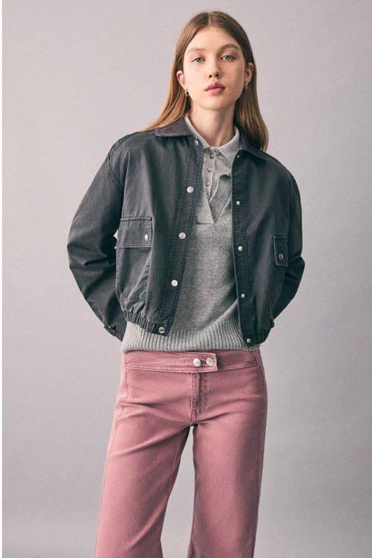 MANGO TEEN - Jeans - Roze - Low Waist Wide Leg