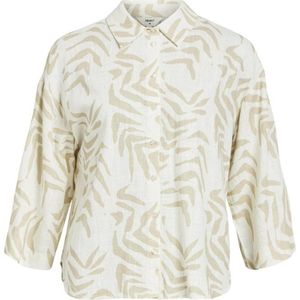 OBJECT blouse OBJEMIRA met all over print beige