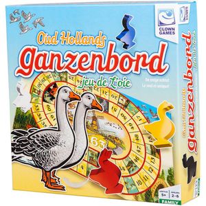 Clown Games Ganzenbord De Luxe - Oud-Hollands spel voor 2-6 spelers vanaf 5 jaar