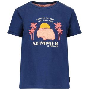 B.Nosy T-shirt Birdie met printopdruk donkerblauw