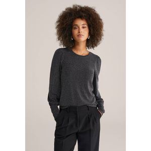 WE Fashion - T-shirt - Dames - Met Glittergaren