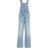 WE Fashion loose fit tuinbroek medium blue denim