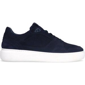 Manfield suède sneakers donkerblauw