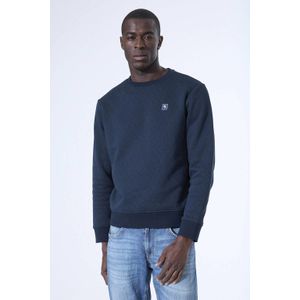 GARCIA - Print Sweater - Blauw - Lange Mouw