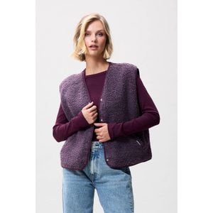 Catwalk Junkie teddy gilet donkerpaars