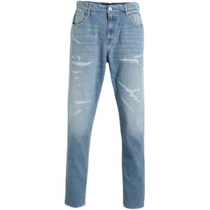 REPLAY tapered fit jeans SANDOT medium blue