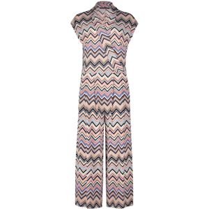 Betty Barclay jumpsuit met all over print roze/donkerblauw