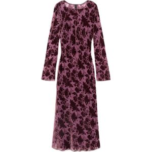 Mango midi jurk donkerrood