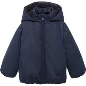 Mango Kids winterjas donkerblauw