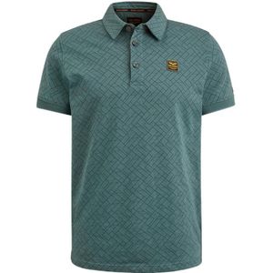 PME Legend polo met all over print blauw