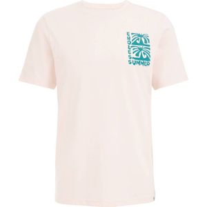 WE Fashion T-shirt met printopdruk coral almond