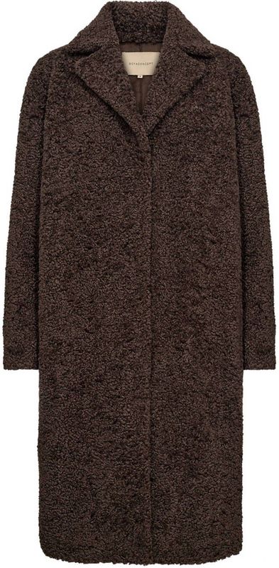 Lange jas van teddybont, model 'Mukite'