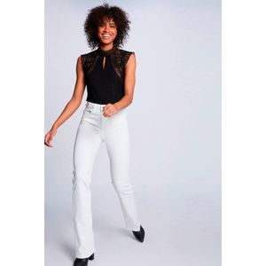 Haltertops - Effen - Mouwloos - Jersey - Normale Pasvorm - Opstaande Kraag