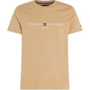 Tommy Hilfiger T-shirt met logo classic khaki