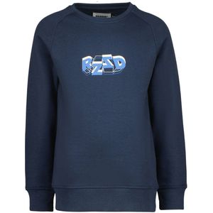 Raizzed sweater Colton met logo donkerblauw