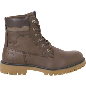 JACK & JONES - JFWFINIUS - Veterboots - Donkerbruin