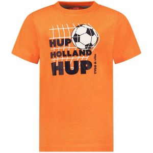 TYGO & vito T-shirt Holland met contrastbies oranje