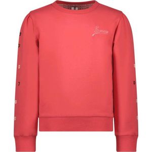 B.Nosy gebloemde sweater Scottie donkerroze