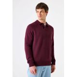 Garcia Dames trui bordeaux (Maat: XS) - Halslijn: Ronde hals,