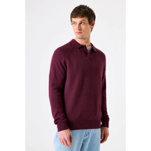 Garcia Dames trui bordeaux (Maat: XS) - Halslijn: Ronde hals,