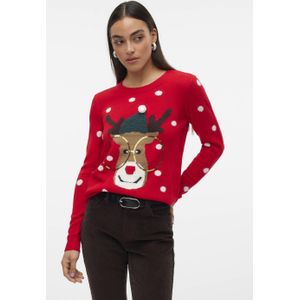 Vero Moda - Tinsel - Kersttrui - Regular Fit - Paillettenmotief