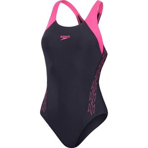 Speedo ECO EnduraFlex Sportbadpak Hyperboom Racerback Donkerblauw/Roze