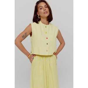 Harper & Yve X Tessa - Wide Leg Broek - Geel