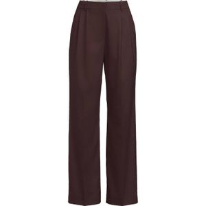 Tommy Hilfiger straight high waist pantalon donkerrood