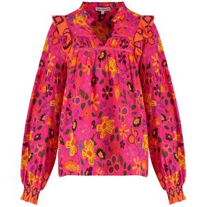 HARPER & YVE gebloemde blousetop JESS roze/multi