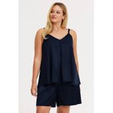 YOEK spaghettitop blauw