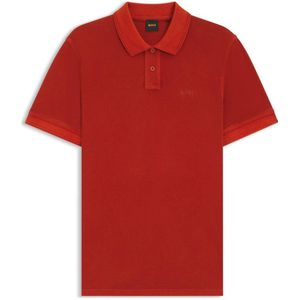 BOSS regular polo rood